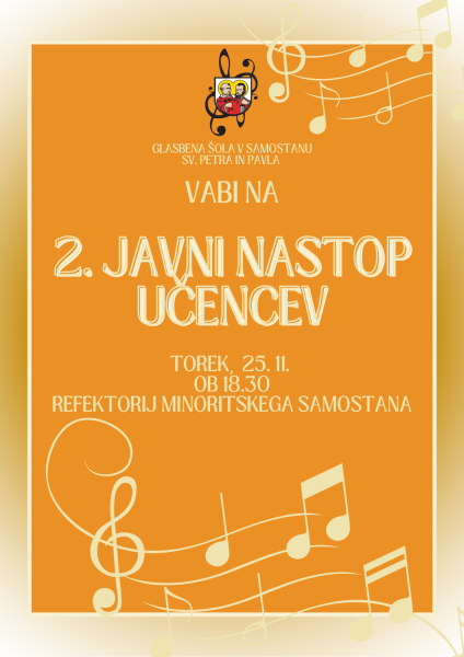 2. Javni nastop ucencev