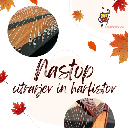 RAZREDNI NASTOP CITRARJEV IN HARFISTOV (REFEKTORIJ)